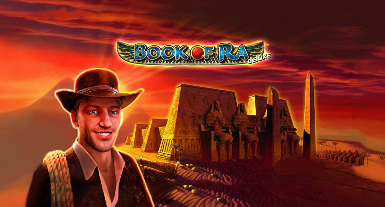 Заставка игрового автомата Book of Ra от Новоматик