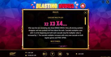 Blasting Rubies: Уникальные функции