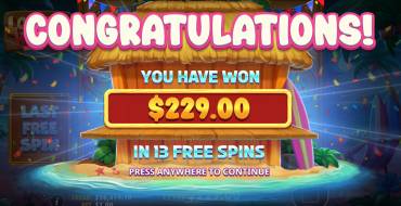 Lobster House: Выигрыши