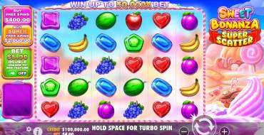 Sweet Bonanza Super Scatter: Игровой автомат
