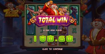 Tiger Legends: Выигрыши