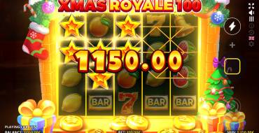 Xmas Royale 100: Выигрыши