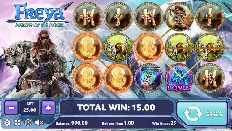 Бесплатные спины в слоте Freya Arrow of the North