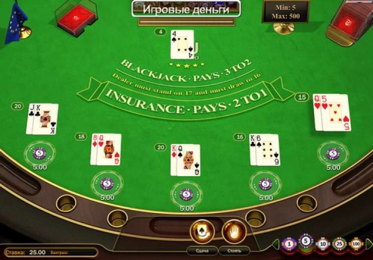 игровые правила европейского блэкджека