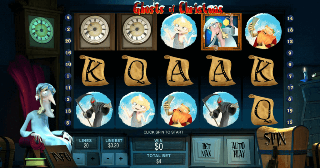 символы слота Рождественские призраки