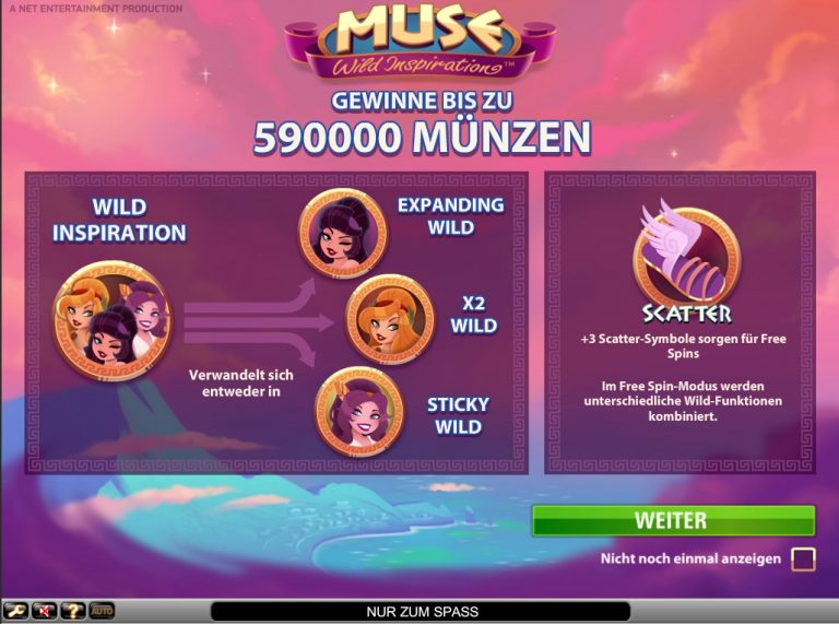 множитель слота Muse: Wild Inspiration