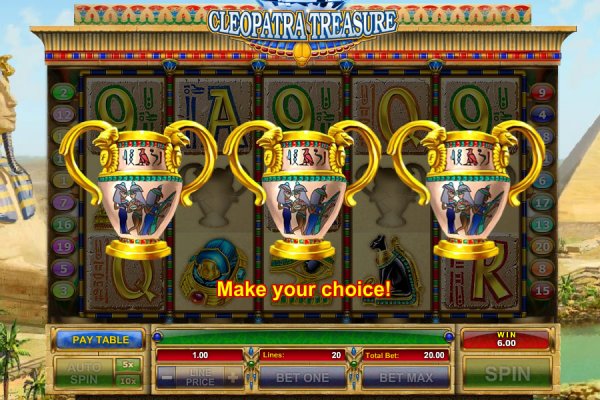 Символы игрового автомата Cleopatra Treasure