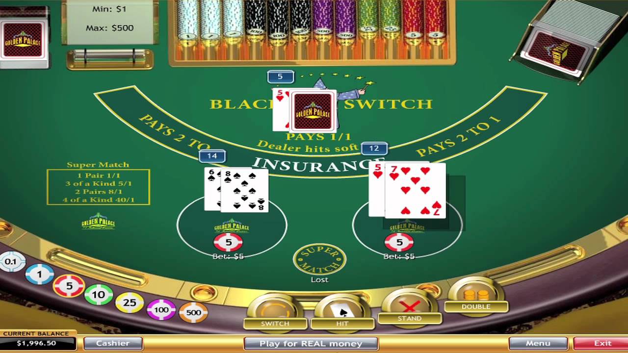 Игровой процесс Blackjack Switch