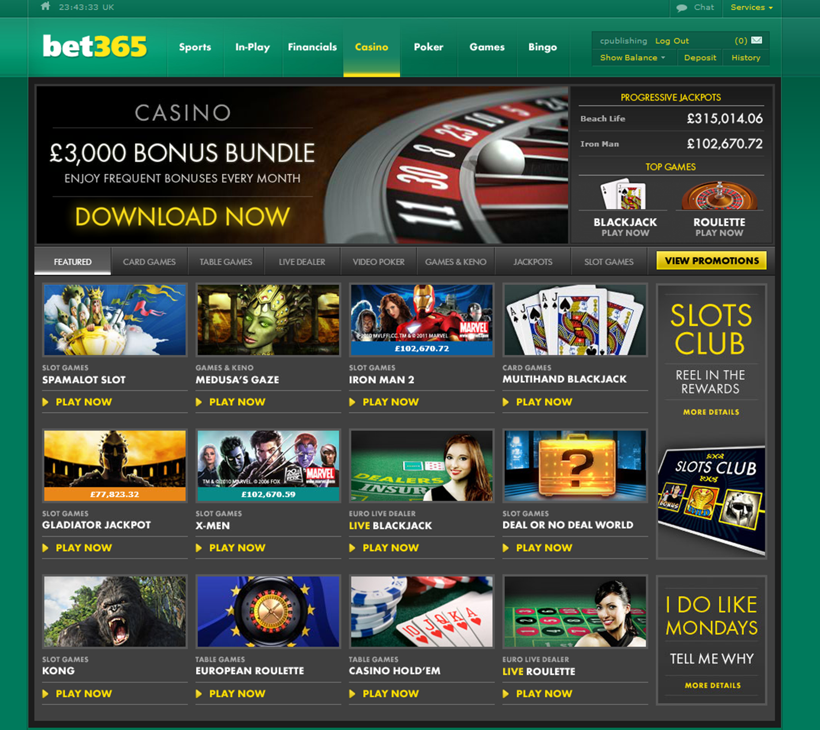 Bet365 online Casino